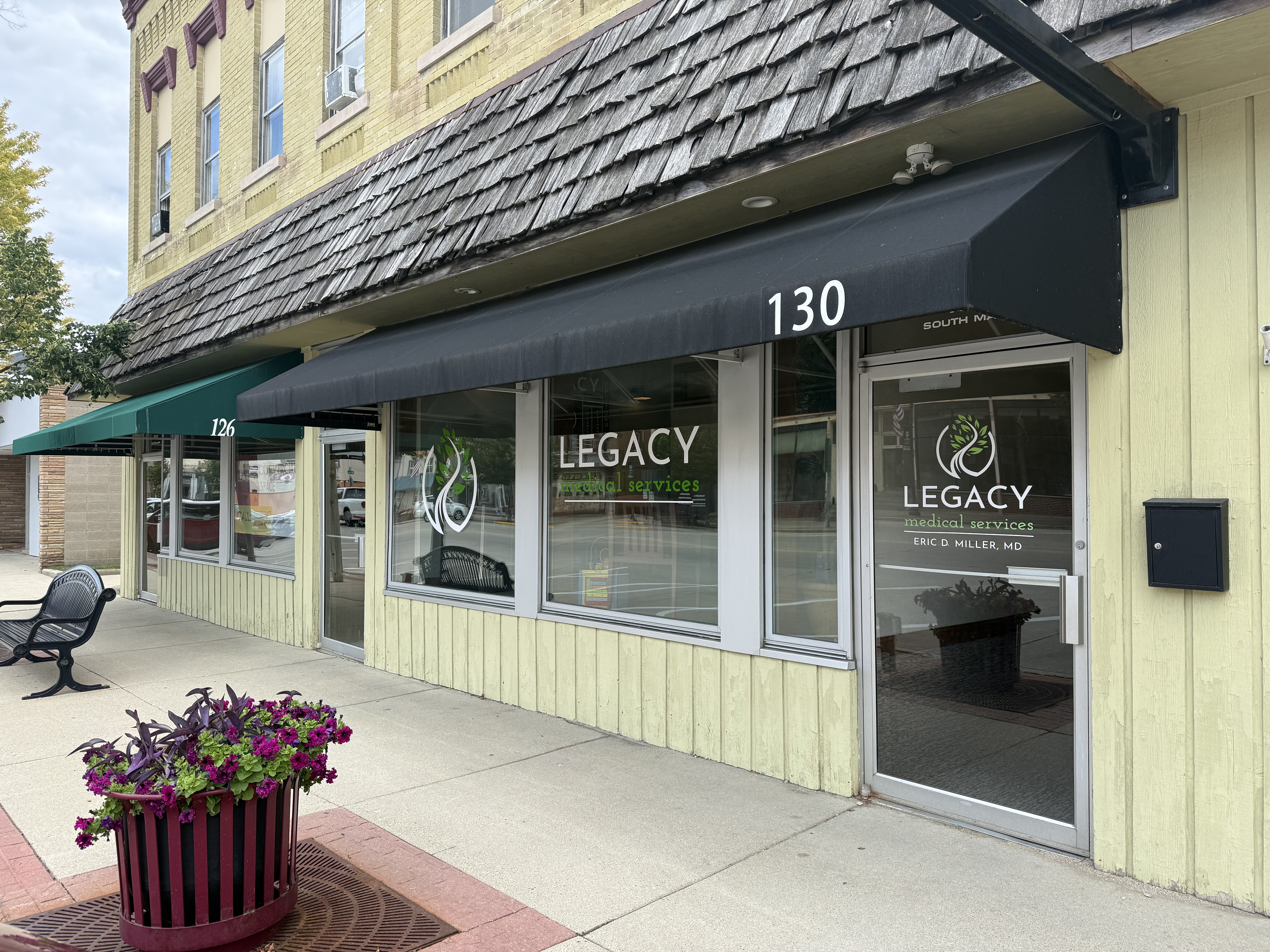 Legacy Medical Services Mayville clinic storefront on South Main Street